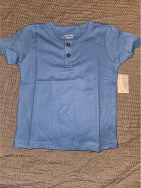 Boy’s Garanimals Henley Shirt; Blue - Size 3T - BNWT